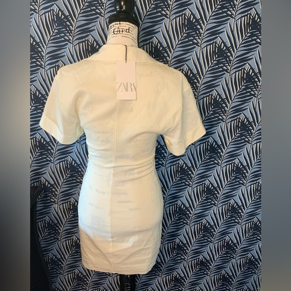 #36 NWT Zara White Dress XS - Picture 2 of 3